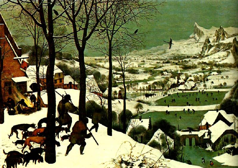 Pieter Bruegel jagare i sno china oil painting image